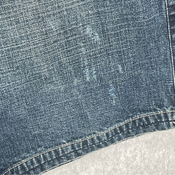 Vintage Jnco Jean Shorts 90s Skater Rare Dragon Design Baggy Fit Size 34 Blue - Picture 7 of 16